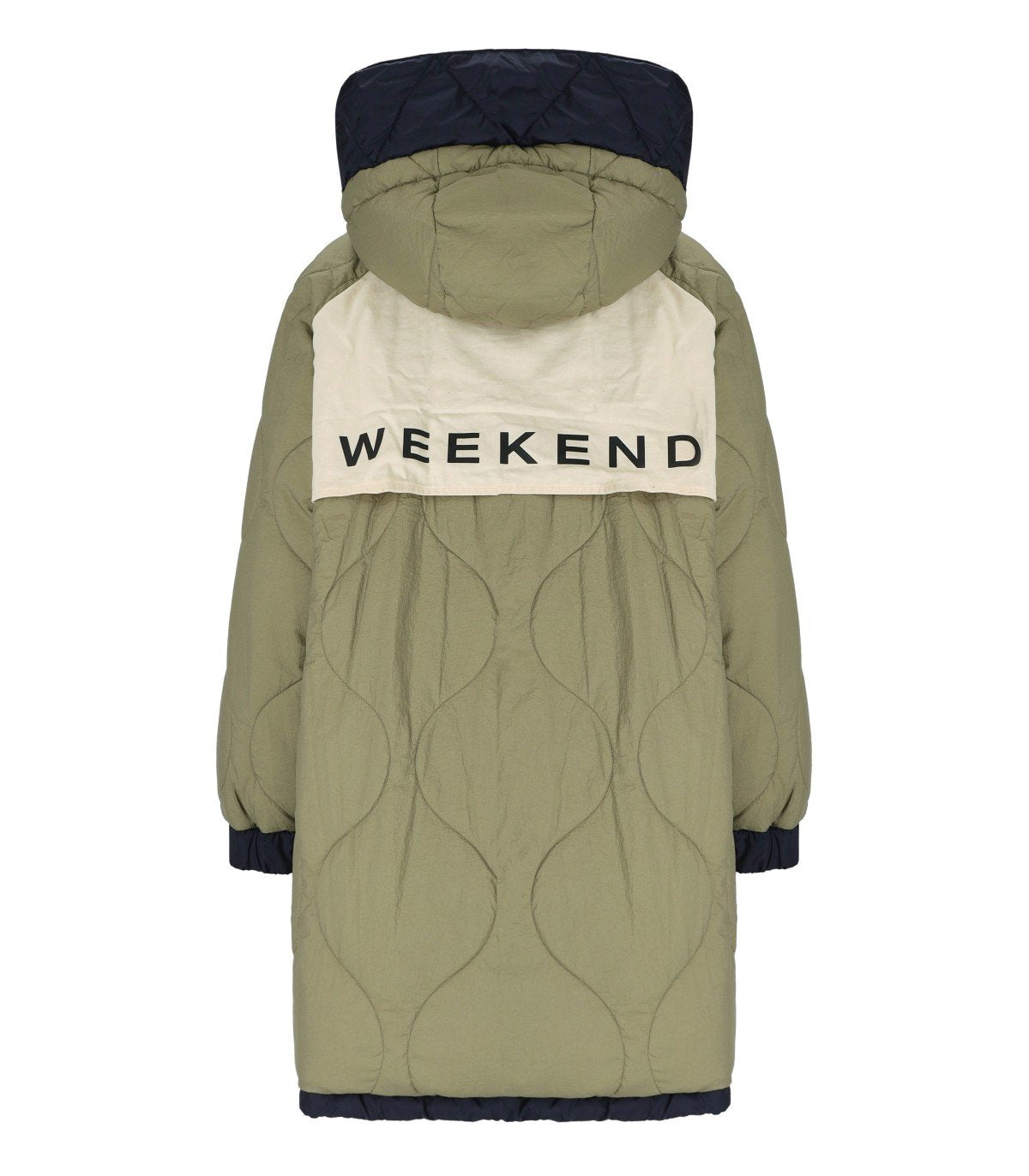 PIUMINO REVERSIBILE CON CAPPUCCIO ANFORA BLU MAX MARA WEEKEND