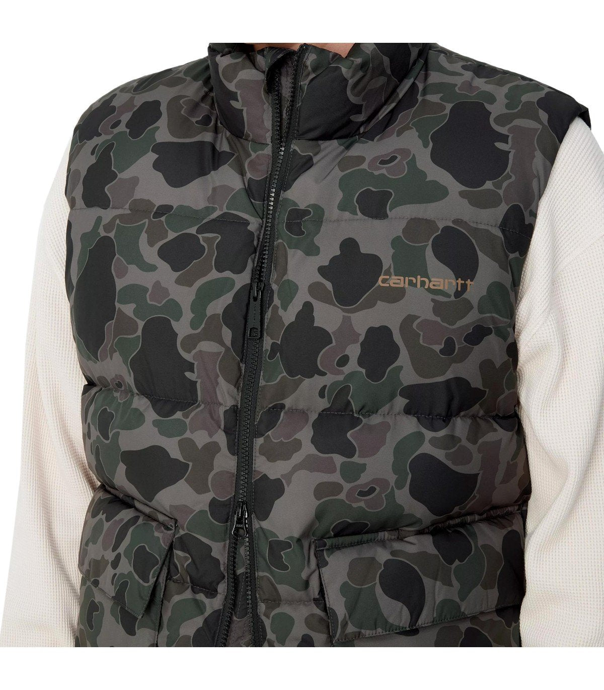 CARHARTT WIP SPRINGFIELD CAMO DUCK GREY VEST