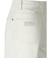 JEAN CROPPED BLANC GANNI