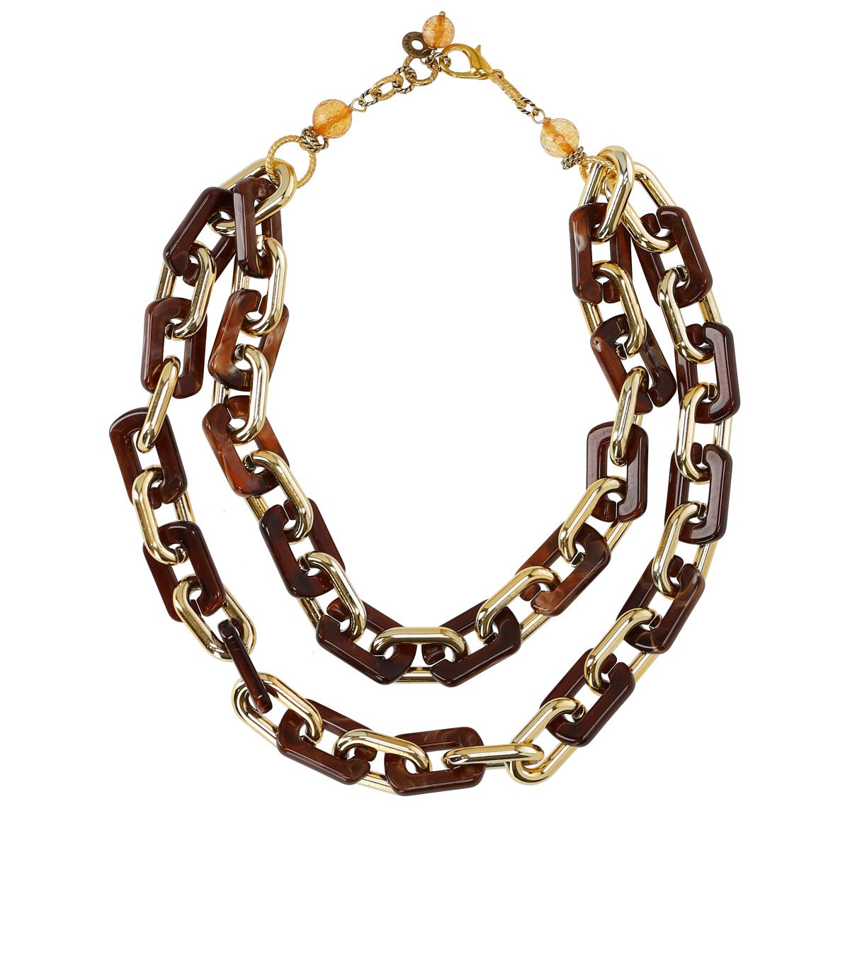 ÀLMALA GOLD ACETATE CORNIOLA NECKLACKE