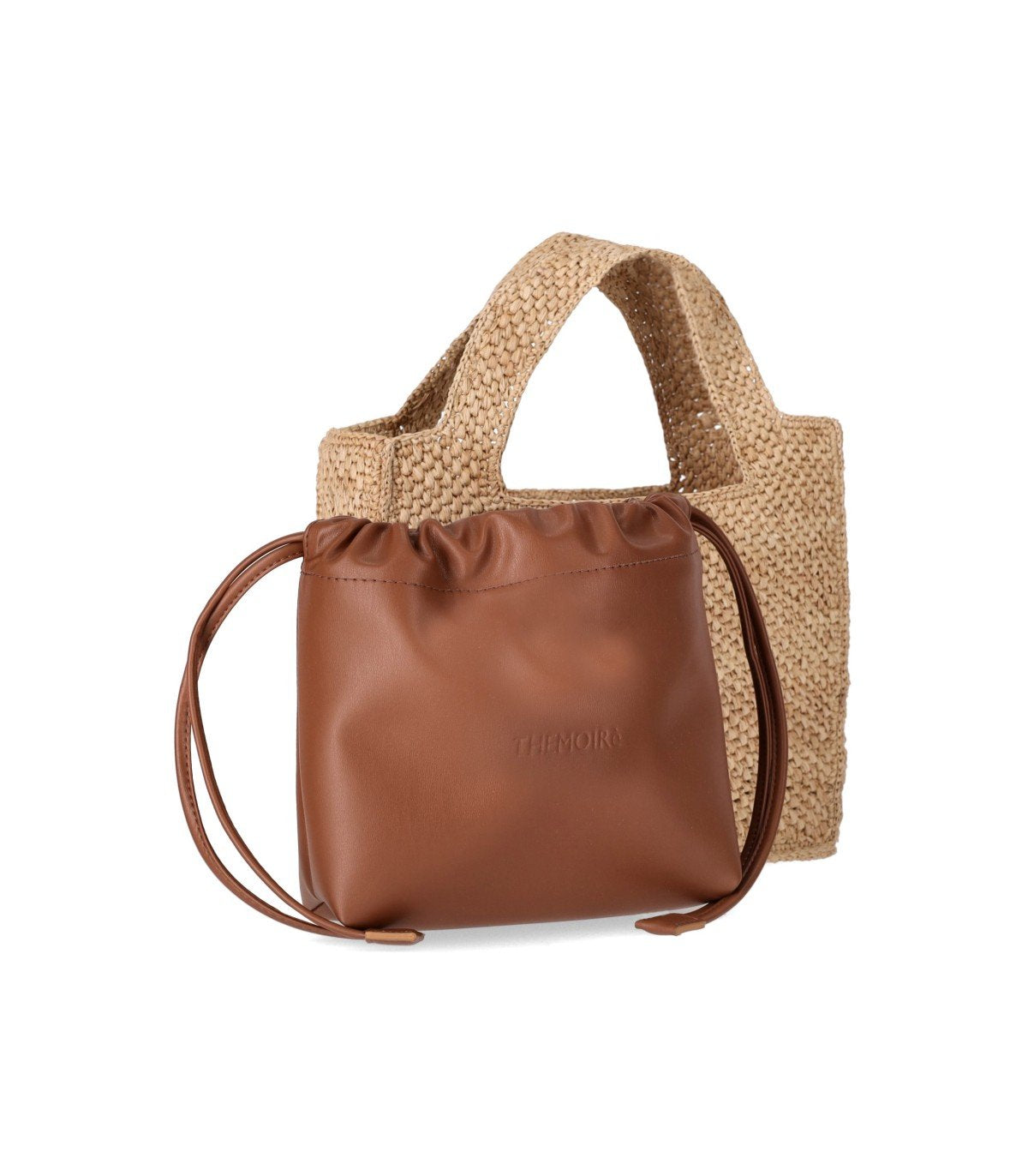 THEMOIRè MOREA SMALL RAFFIA NATURAL HANDBAG