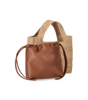THEMOIRè MOREA SMALL RAFFIA NATURAL HANDBAG