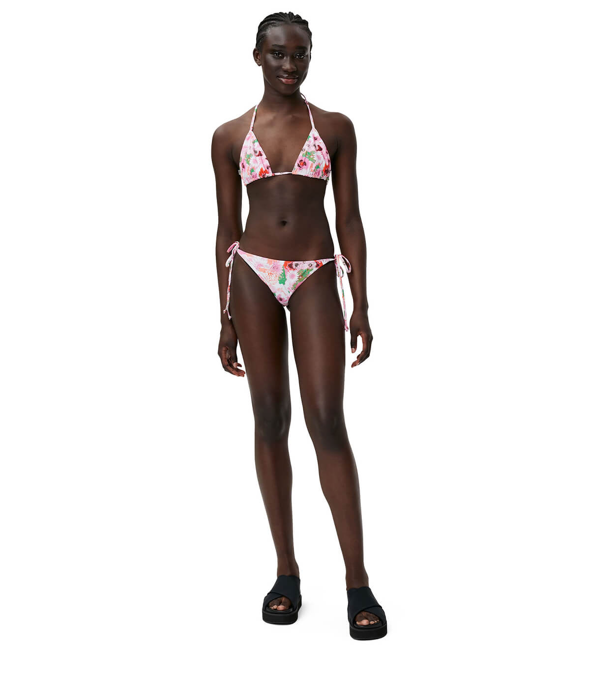GANNI PINK FLORAL BIKINI BOTTOM
