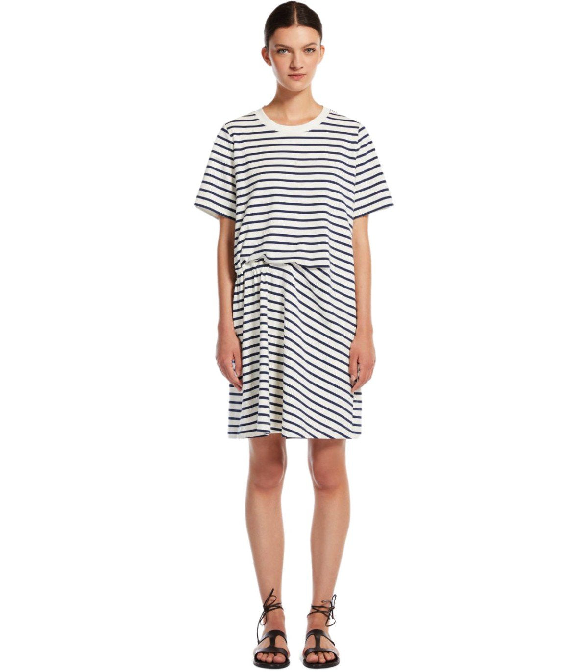 MAX MARA WEEKEND PIREO BLUE STRIPED DRESS