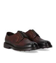 DOUCAL'S INCA BROWN DERBY LACE-UP SHOE