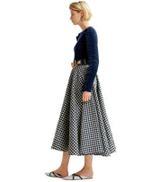 ESSENTIEL ANTWERP HAT DARK BLUE MIDI SKIRT