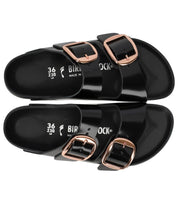 BIRKENSTOCK ARIZONA BIG BUCKLE HIGH SHINE BLACK SANDAL