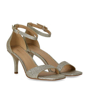 MICHAEL KORS JAIDA GOLD HEELED SANDAL
