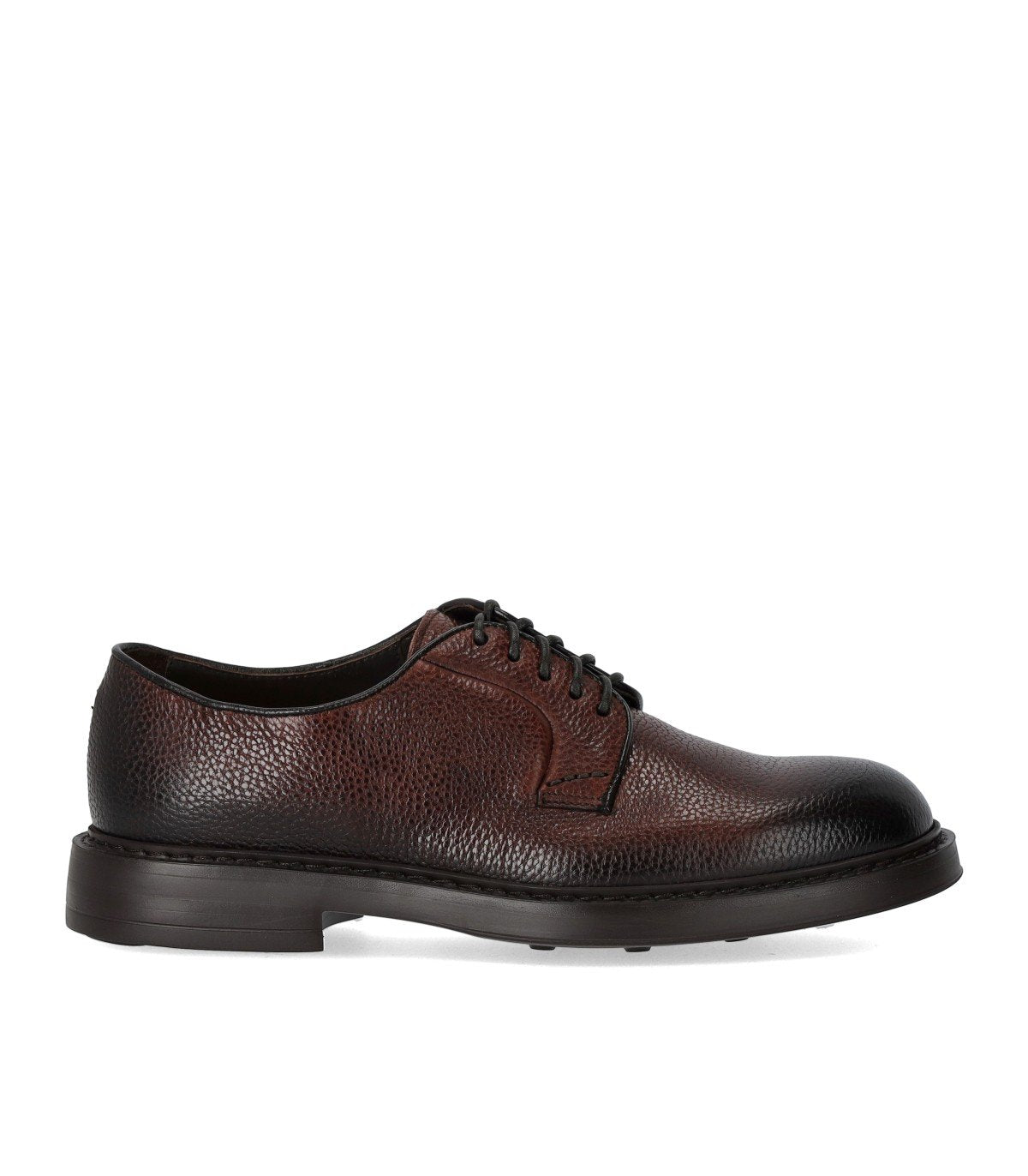 DOUCAL'S INCA BROWN DERBY LACE-UP SHOE