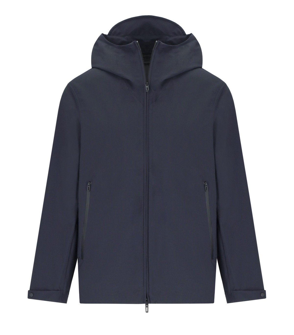 EMPORIO ARMANI TRAVEL ESSENTIAL NAVY BLUE HOODED JACKET