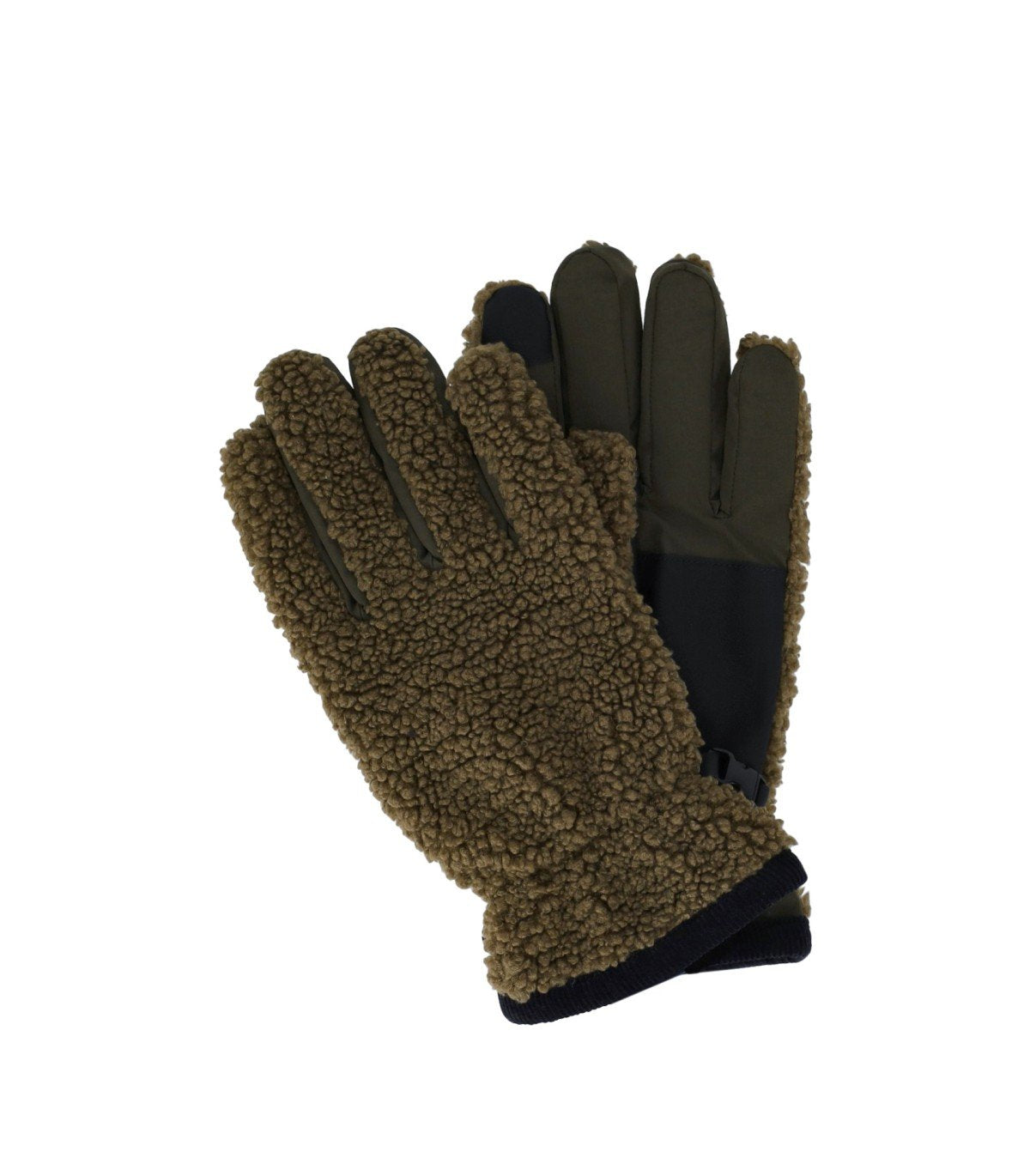 BARBOUR FILED FLEECE SAGE GREEN GLOVES