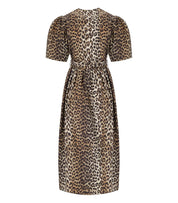 GANNI ANIMALIER MIDI KLEID