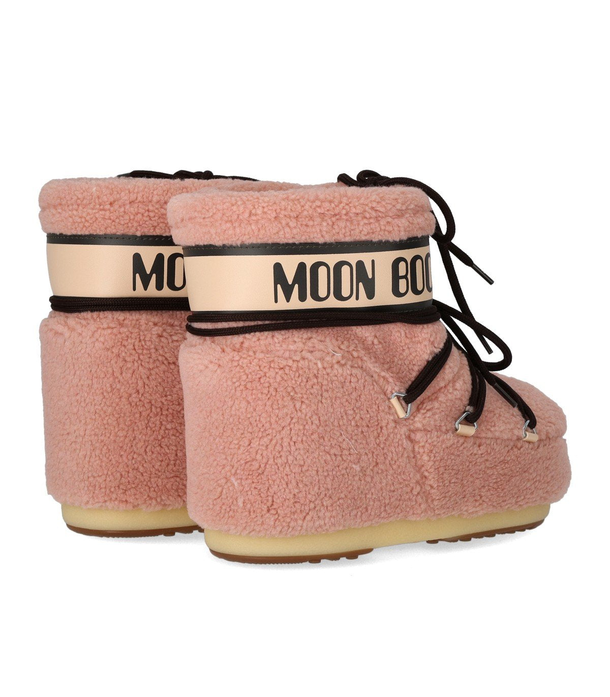 MOON BOOT ICON LOW FLEECE PINK SNOW BOOT