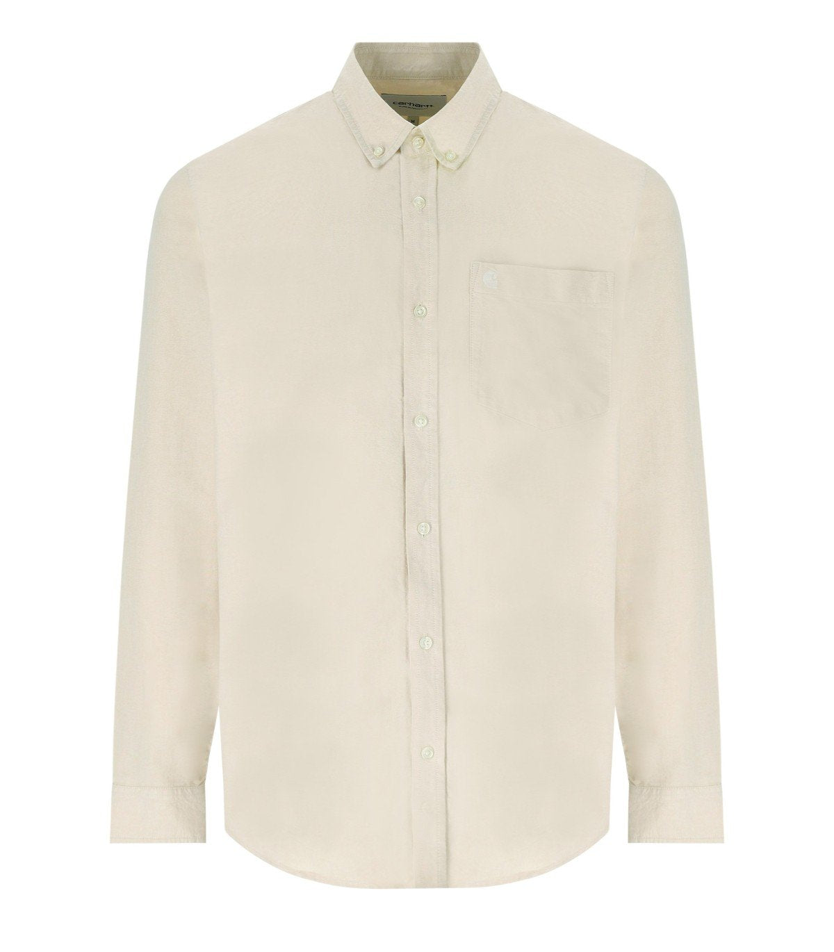 CARHARTT WIP L/S C-LOGO CORNSILK CREAM SHIRT