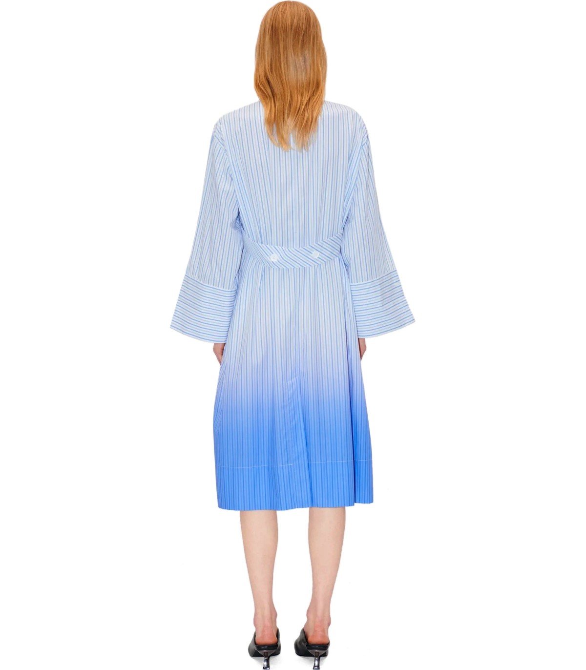 STINE GOYA RIONNA LIGHT BLUE STRIPED DRESS