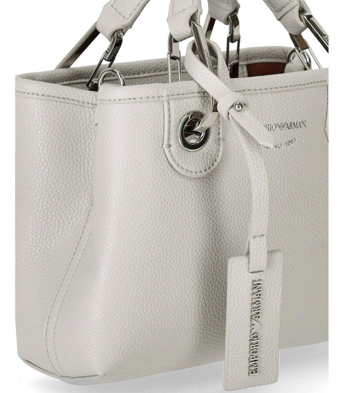 EMPORIO ARMANI MYEA PERLA TABACCO MINI SHOPPING BAG