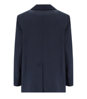 MAX MARA WEEKEND MATERIA BLUE SINGLE BREASTED BLAZER