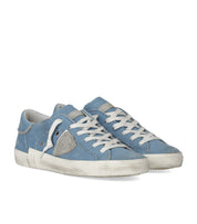 PHILIPPE MODEL PRSX LOW DENIM BLUETTE SNEAKER