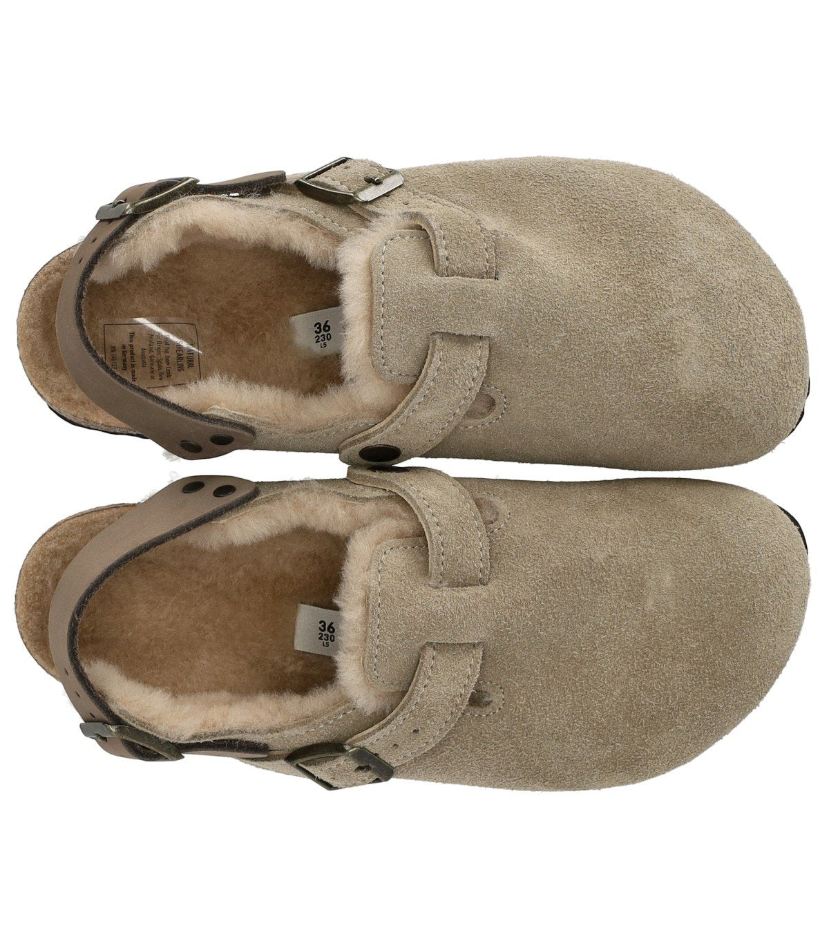 BIRKENSTOCK TOKIO SHEARLING TAUPE CLOG