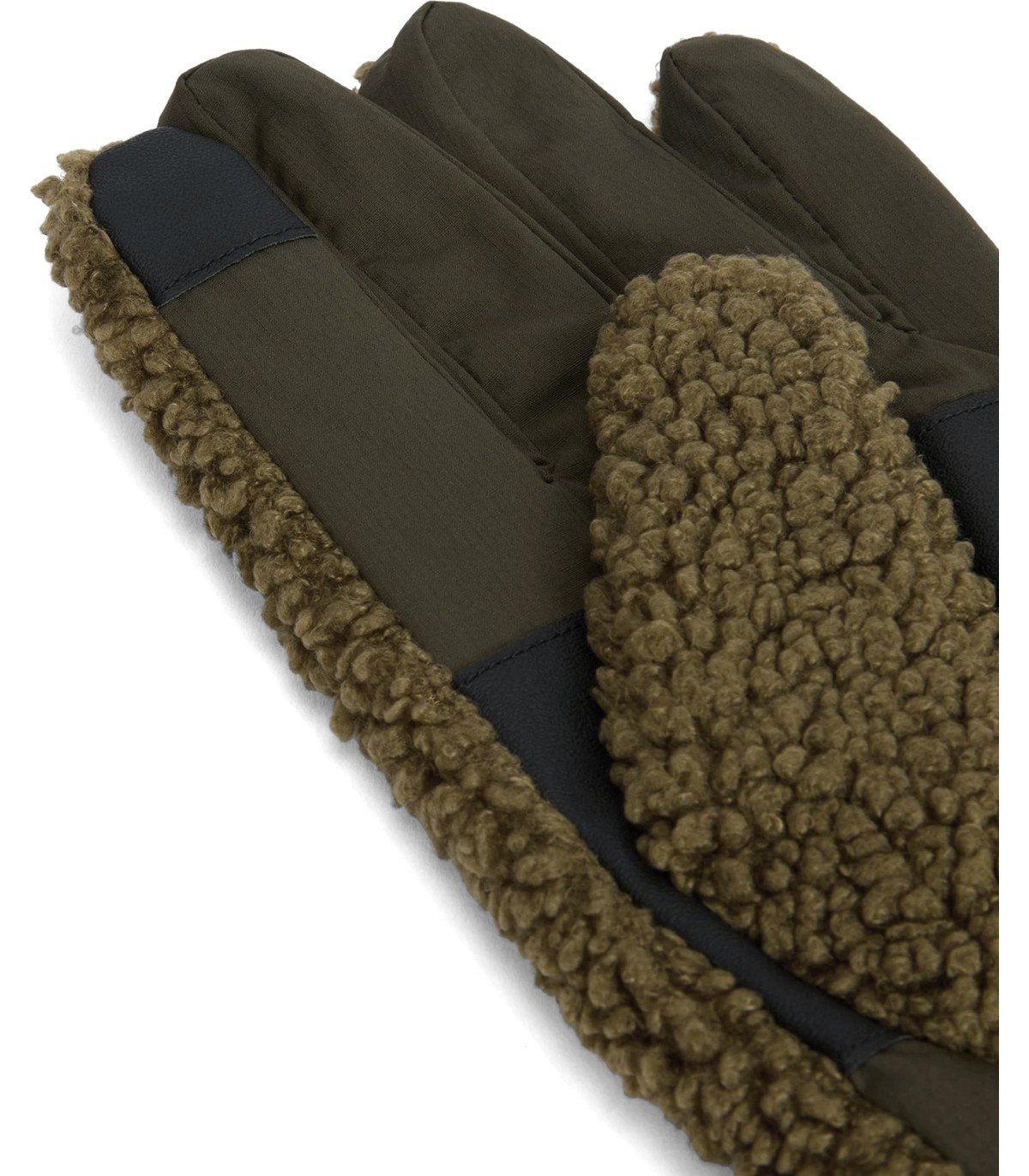 BARBOUR FILED FLEECE SAGE GREEN GLOVES
