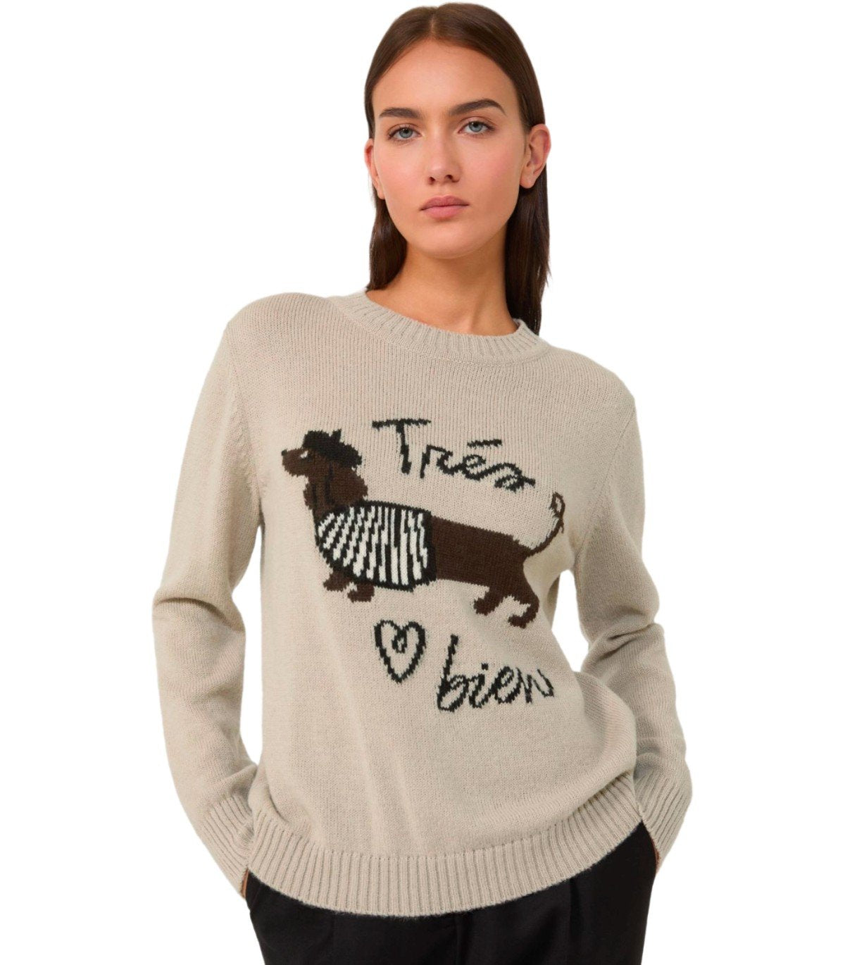 MAGLIONE GIROCOLLO NITRA BEIGE MAX MARA WEEKEND