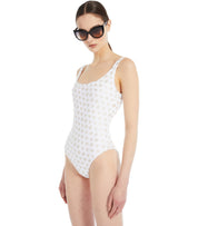MAX MARA BEACHWEAR CLARICE WHITE SWIMSUIT