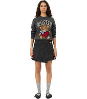 MAGLIONE GIROCOLLO BEAR GRIGIO GANNI