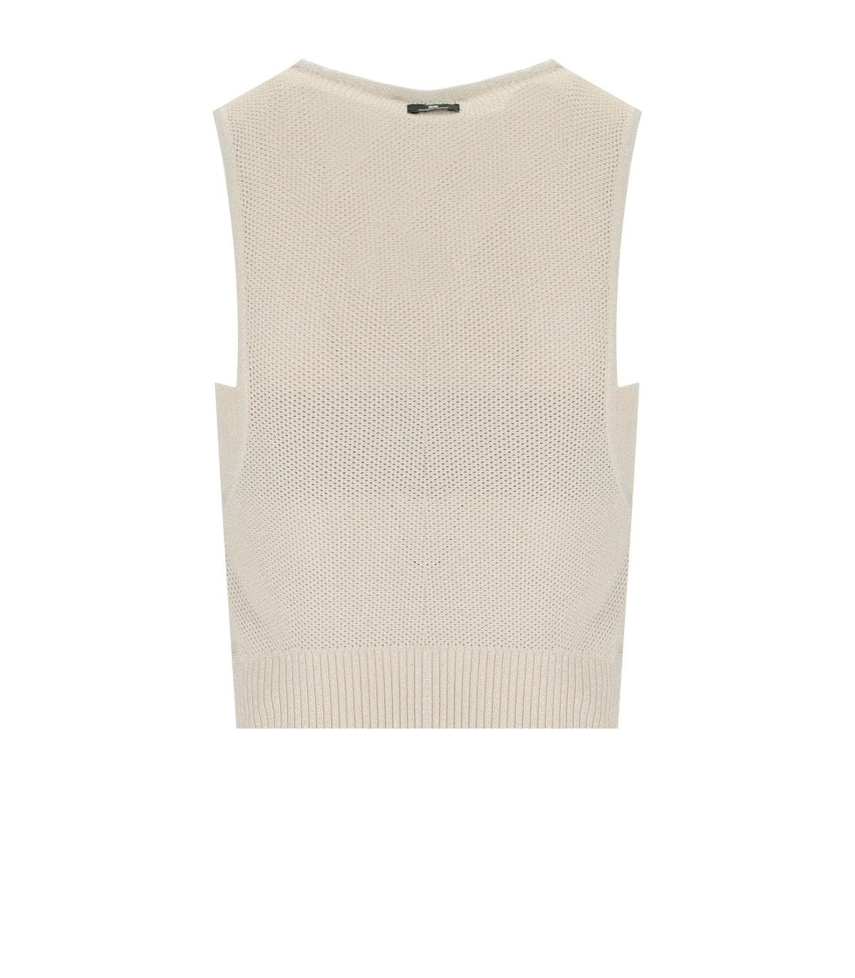 TOP IN MAGLIA LUREX BURRO ELISABETTA FRANCHI