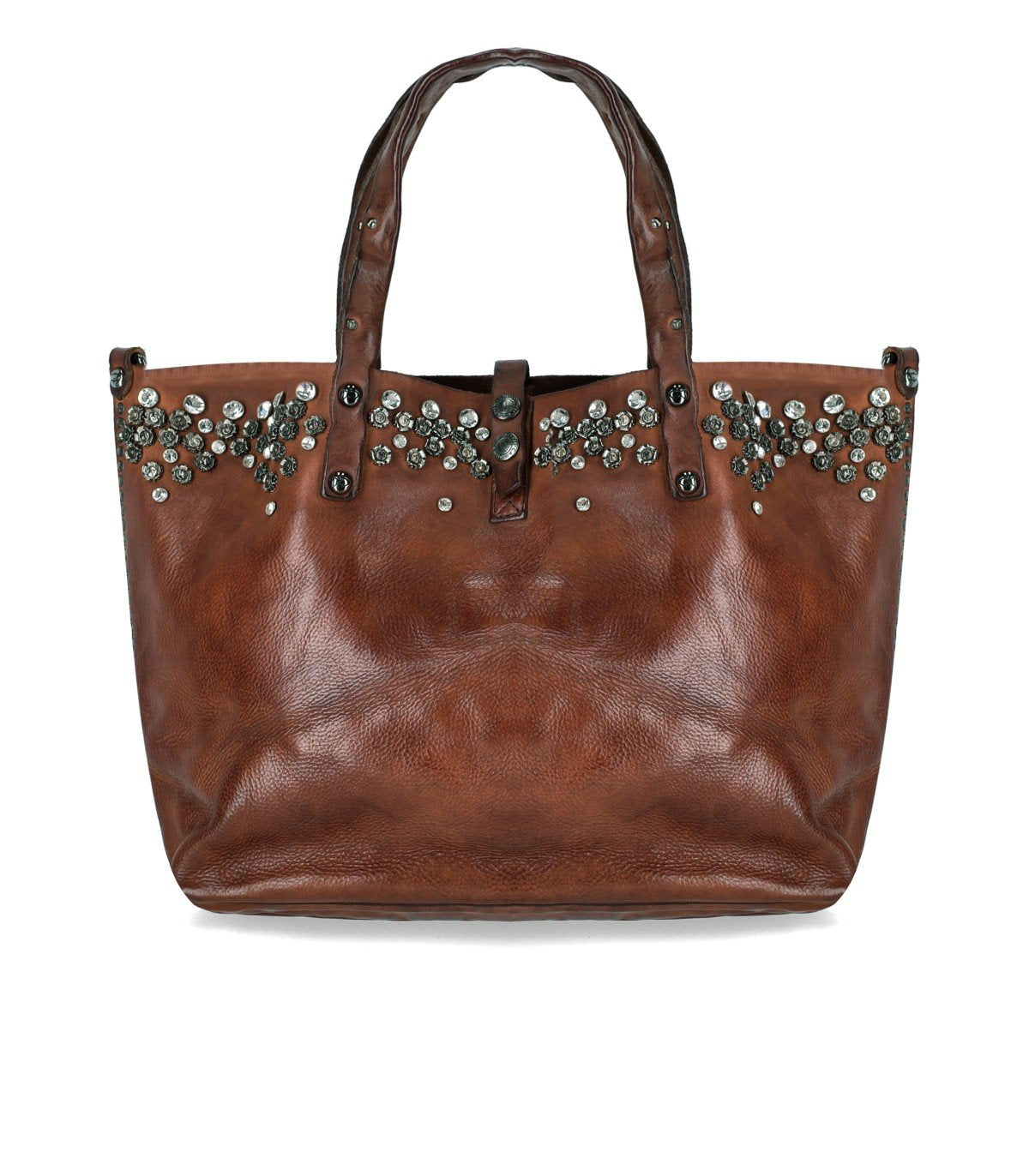 CAMPOMAGGI BELLA DI NOTTE COGNAC SHOPPING BAG