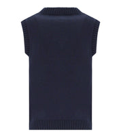 MM MAX MARA SCAFATI BLUE KNITTED VEST