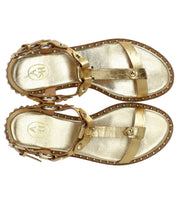 ASH PATSY GOLD FLAT SANDAL