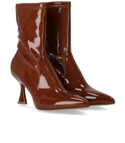 SERGIO LEVANTESI JANET BROWN HEELED ANKLE BOOT