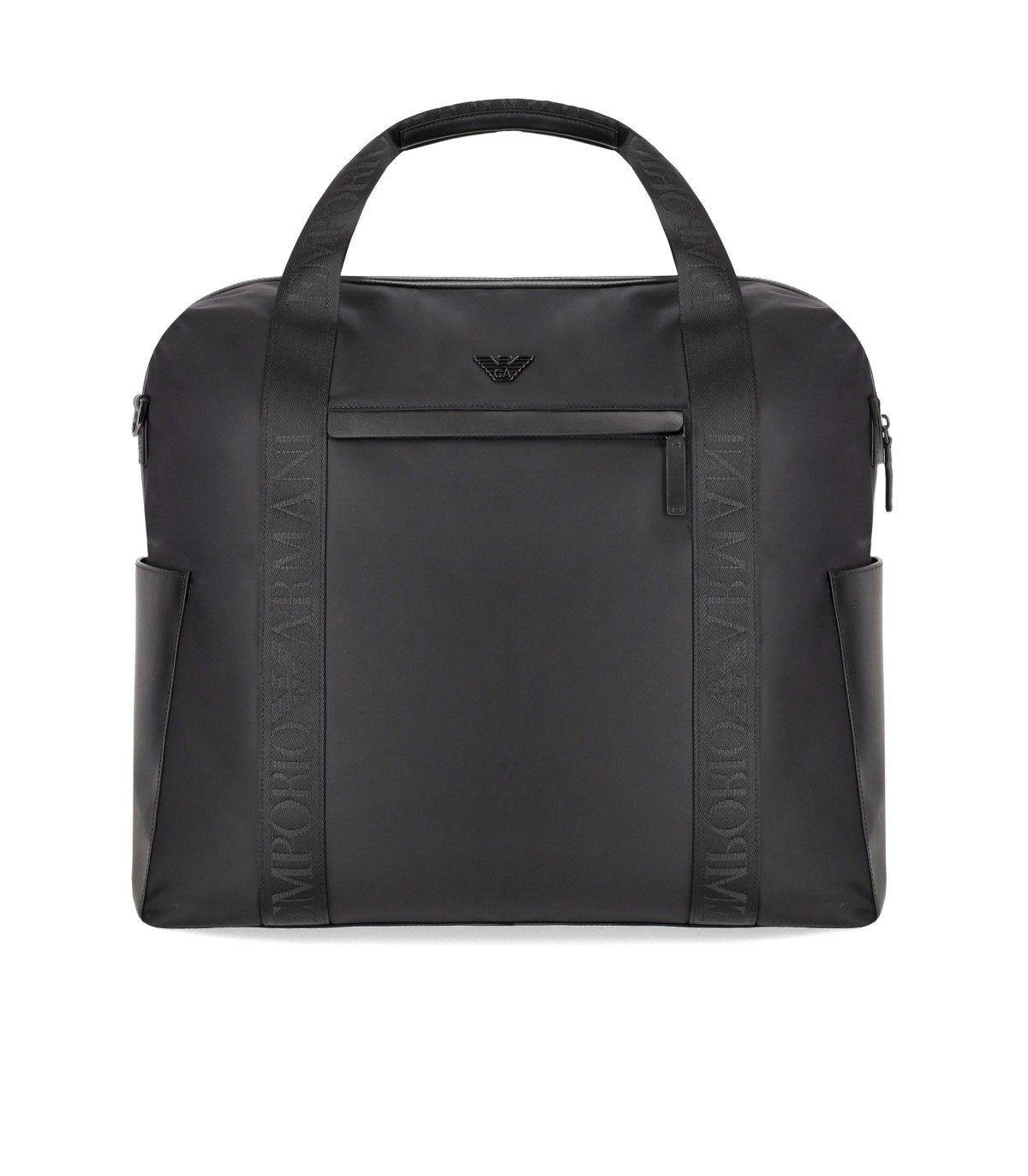 armani travel bag men's Borsone in Nylon Nero Emporio Armani