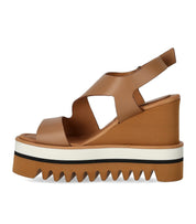 PALOMA BARCELÓ ZARINE CAMEL WEDGE SANDAL