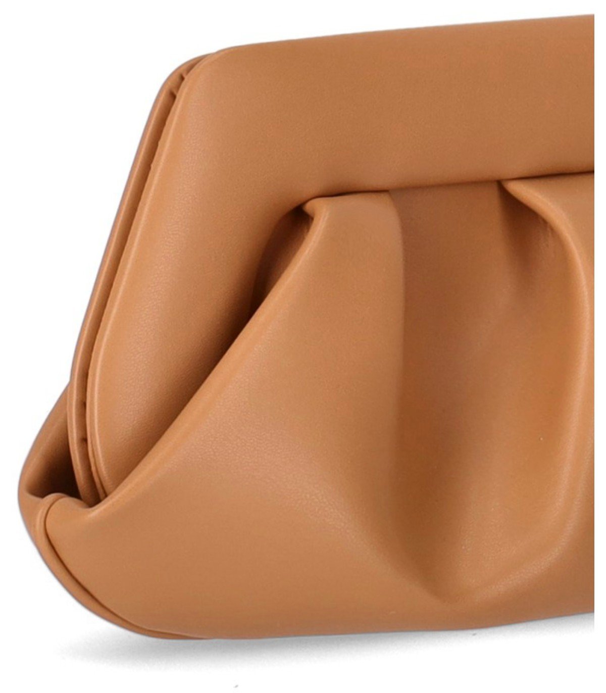 CLUTCH EMERA VEGAN FABRIC MACADAMIA THEMOIRè