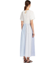 MAX MARA WEEKEND BRONZO WEISSES LANGES KLEID