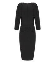 VESTIDO MIDI NEGRO ELISABETTA FRANCHI