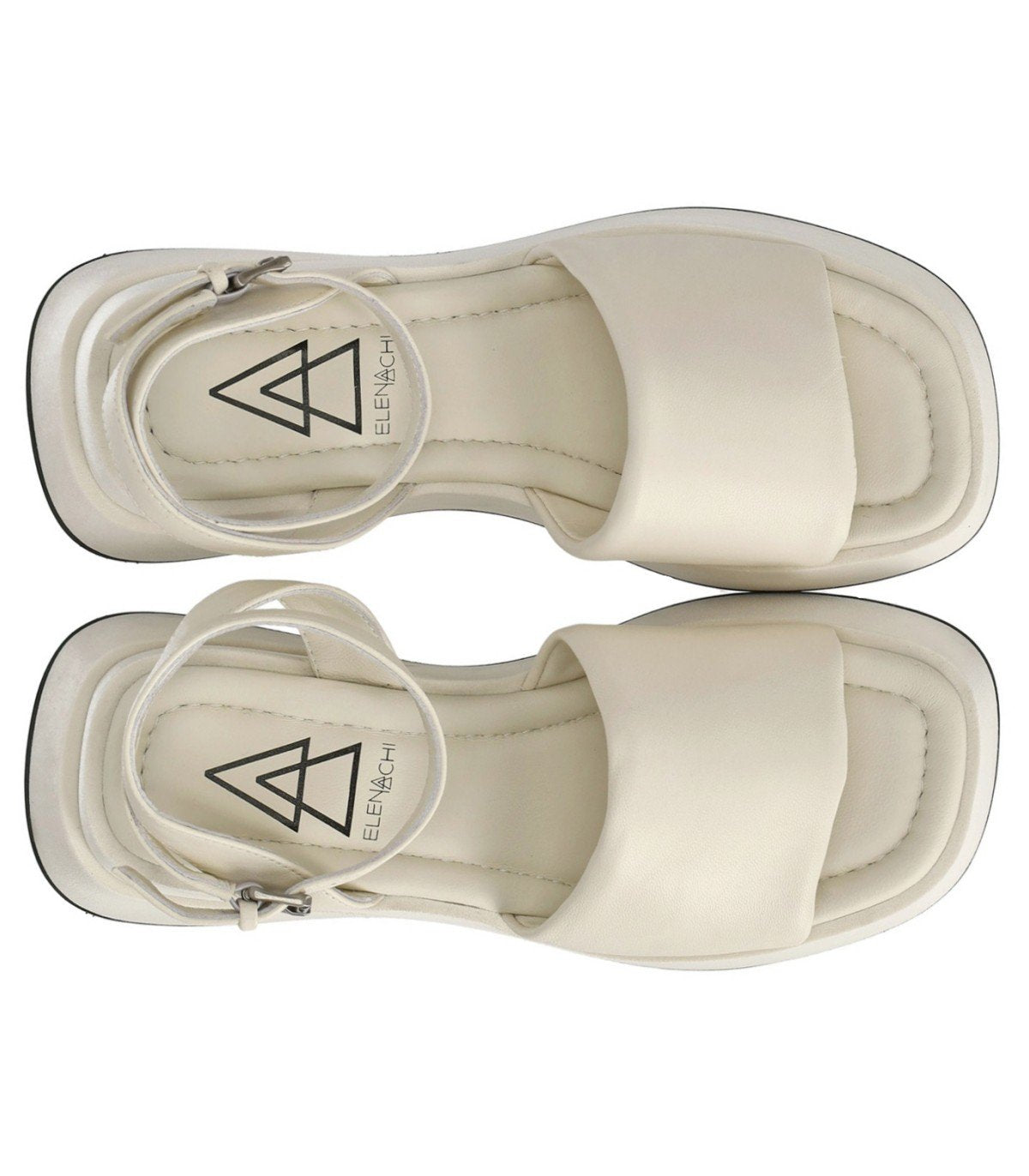 ELENA IACHI LENA IVORY PLATFORM SANDAL