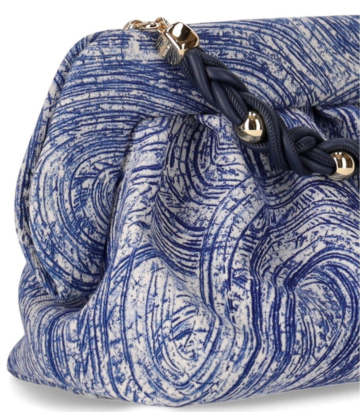 THEMOIRè BIOS PORRIDGE PRINT DEEP OCEAN CLUTCH BAG