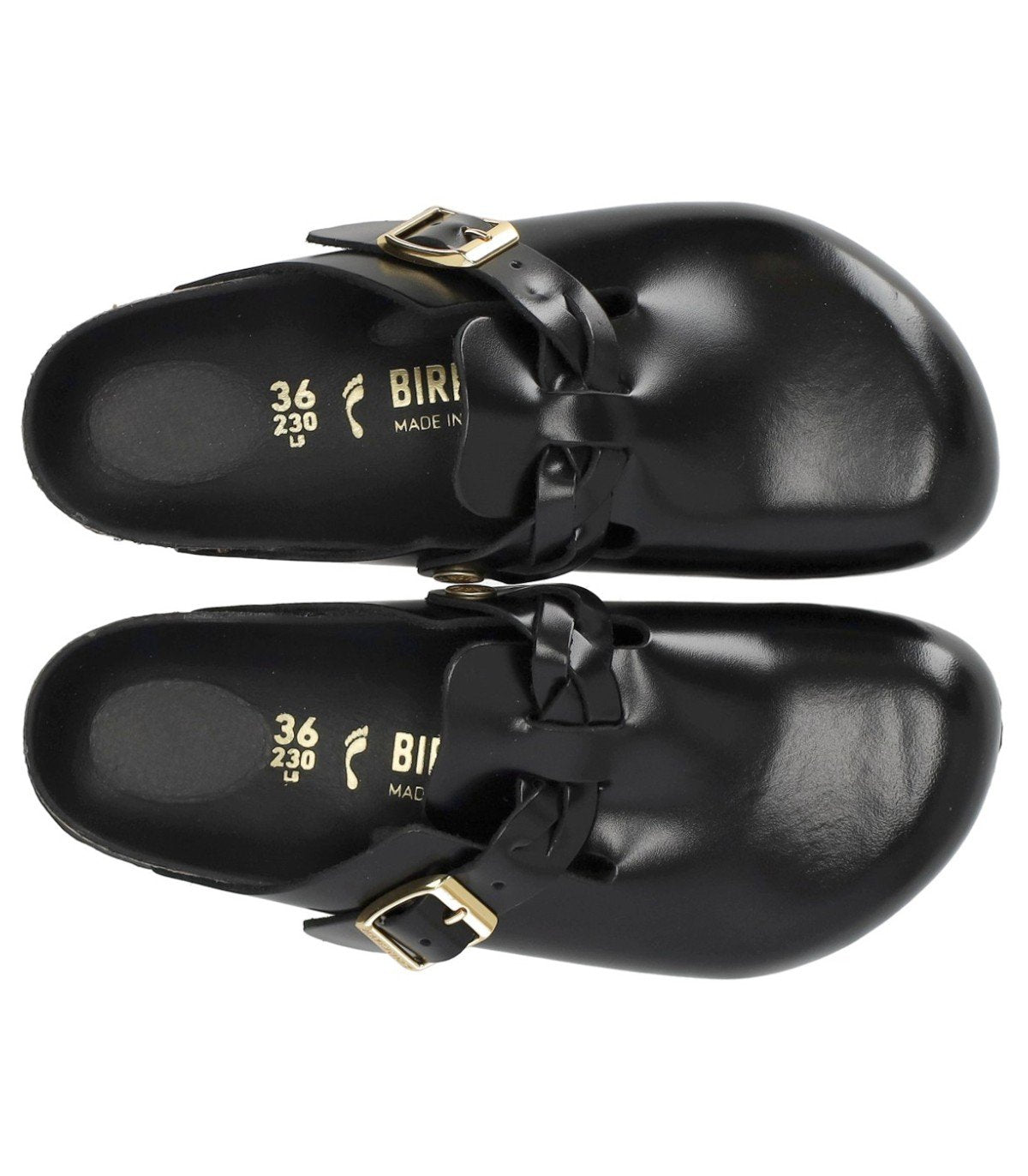 CLOG BOSTON BRAIDED NOIR BIRKENSTOCK