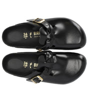 BIRKENSTOCK BOSTON BRAIDED BLACK CLOG