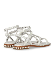 ASH PRECIOUS BIS WHITE FLAT SANDAL