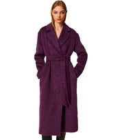 CAPPOTTO CON CINTURA VIOLA TWINSET
