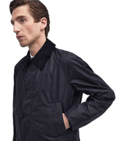 BARBOUR ASHBY WAX NAVY BLUE JACKET