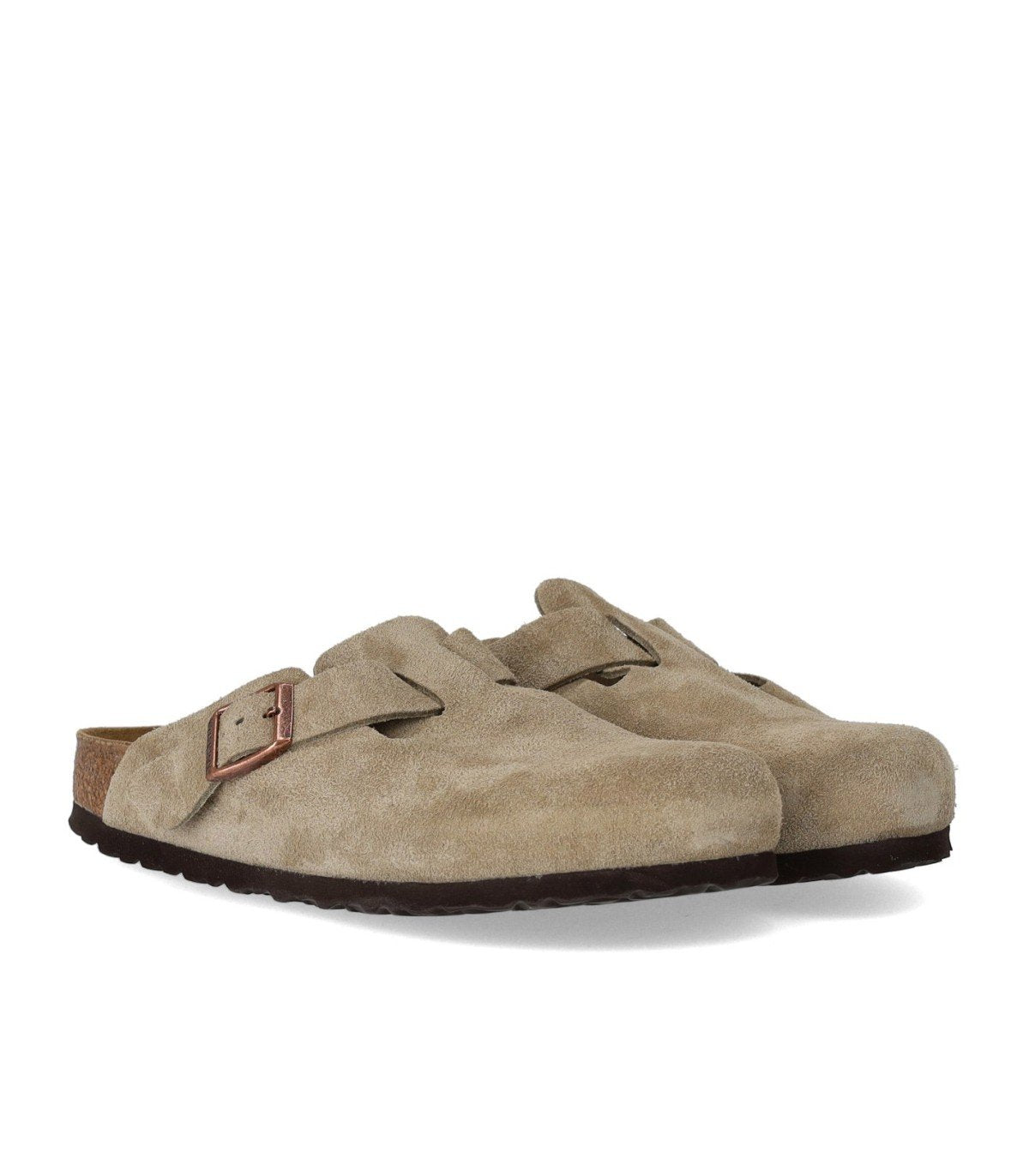CLOG UNISEX BOSTON SUEDE TAUPE BIRKENSTOCK