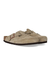 CLOG UNISEX BOSTON SUEDE TAUPE BIRKENSTOCK