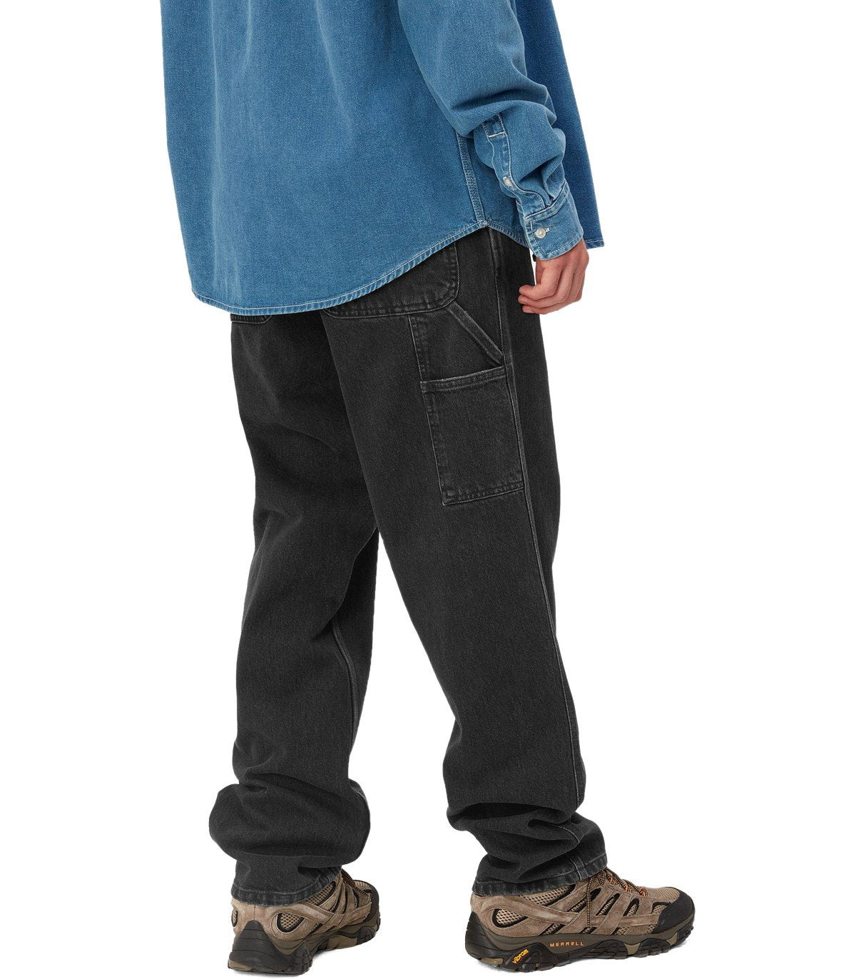 JEAN SINGLE KNEE NOIR STONE WASHED CARHARTT WIP