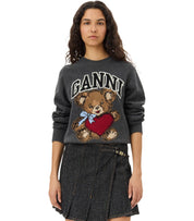 MAGLIONE GIROCOLLO BEAR GRIGIO GANNI