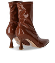 SERGIO LEVANTESI JANET BROWN HEELED ANKLE BOOT
