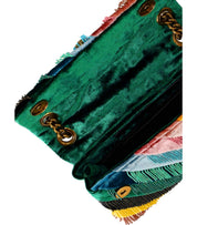 KURT GEIGER MINI KENSINGTON FRINGES MULTICOLORED CROSSBODY BAG